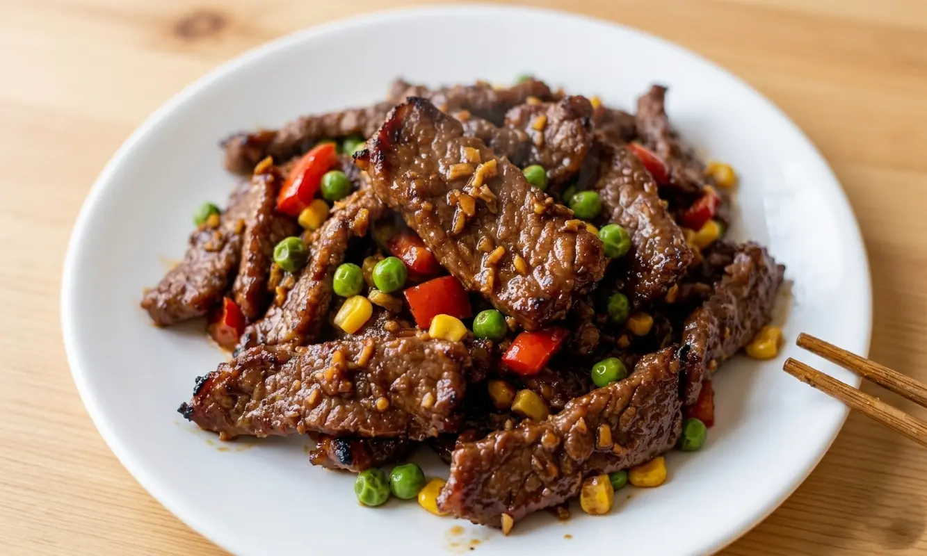 Calgary-style Ginger Fried Beef — Emerald Garden's iconic crispy ginger beef in NW Calgary